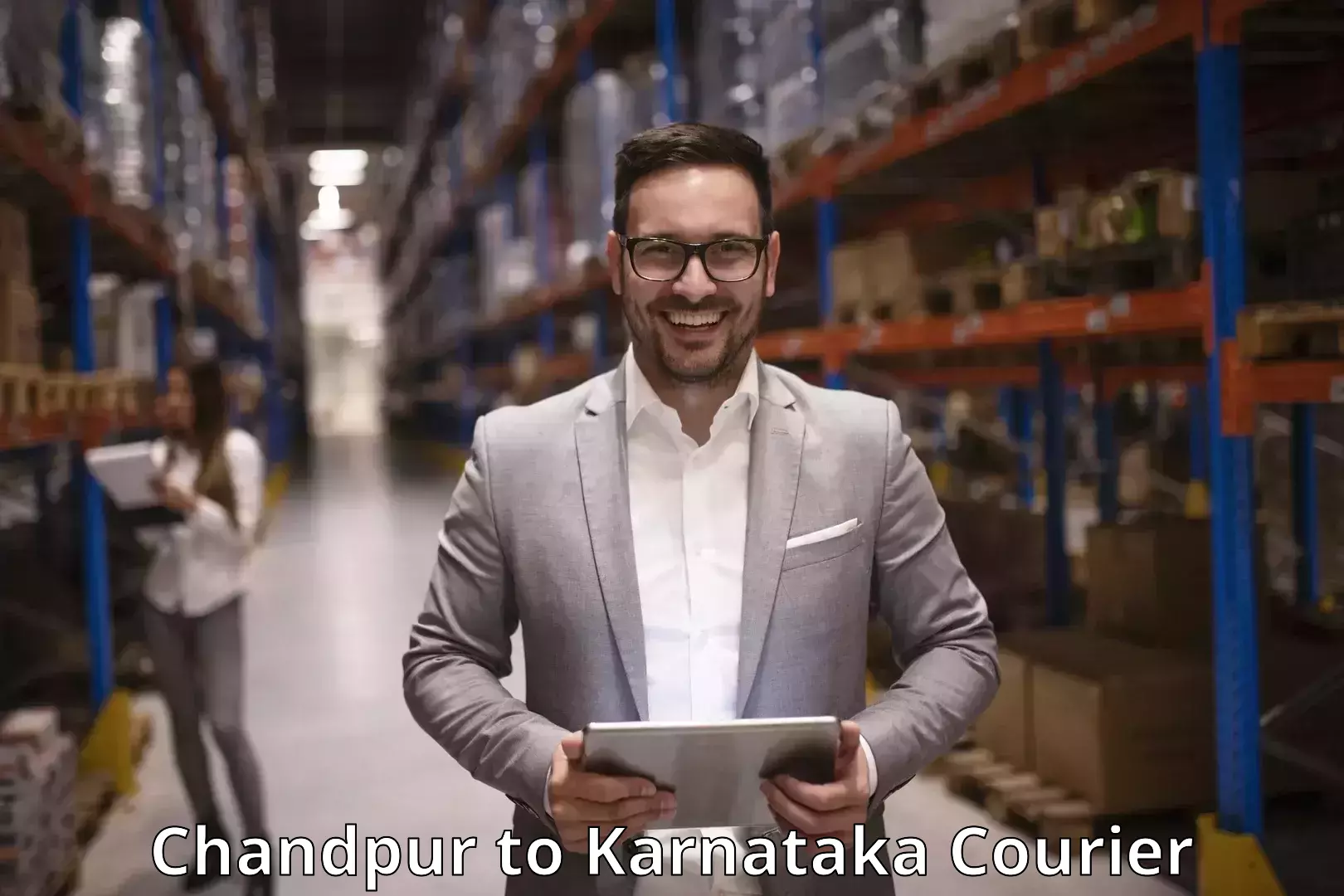 Sustainable courier practices Chandpur to Karnataka