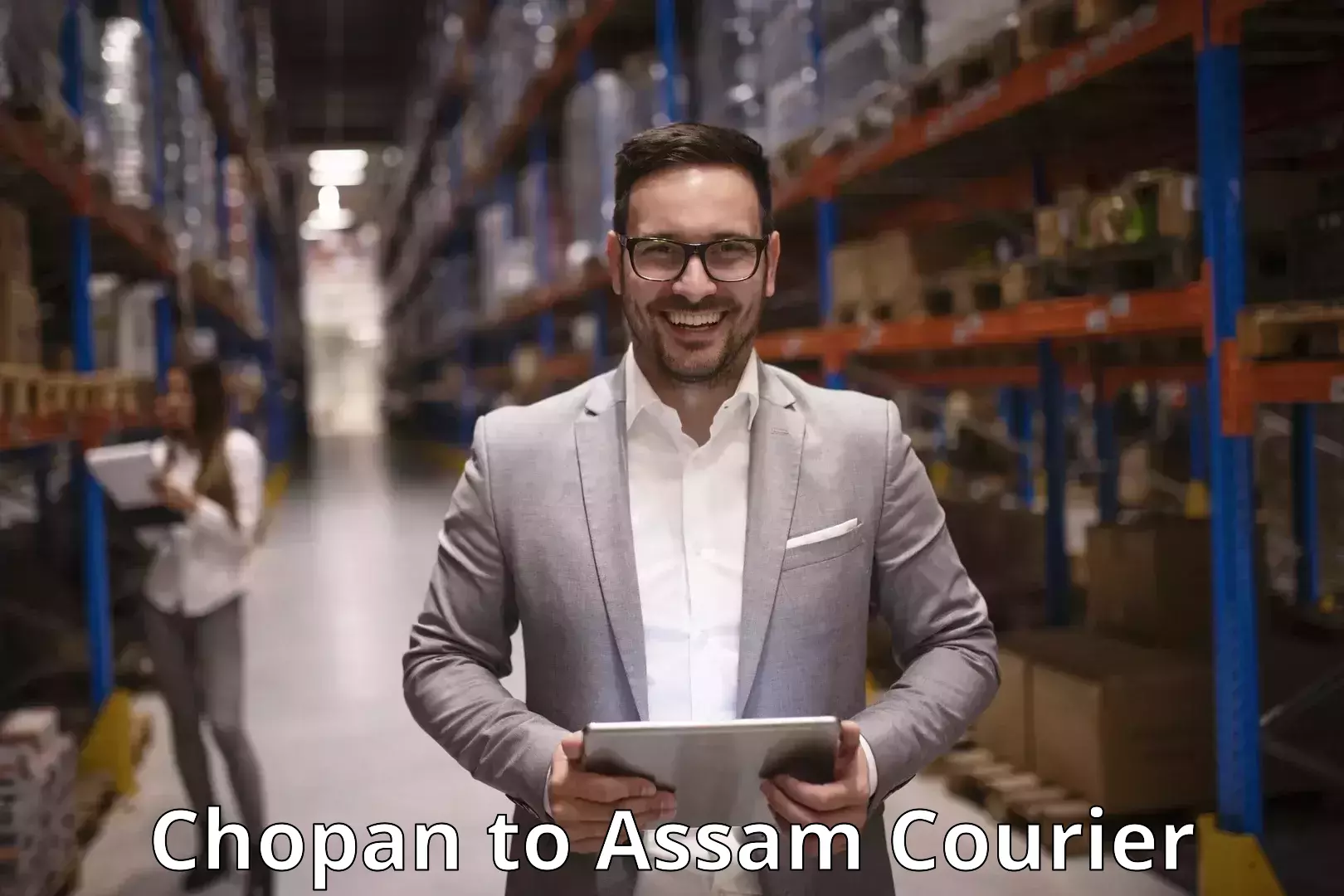 Efficient shipping platforms Chopan to Assam