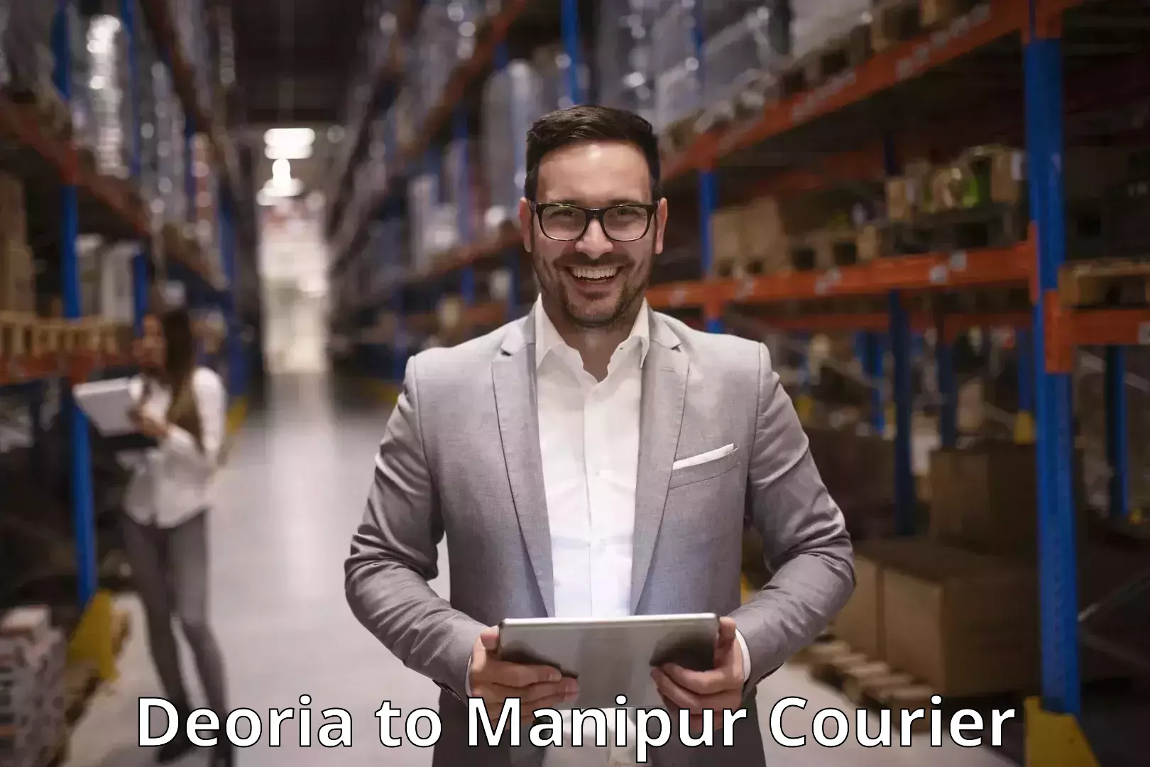 Modern courier technology in Deoria to Manipur