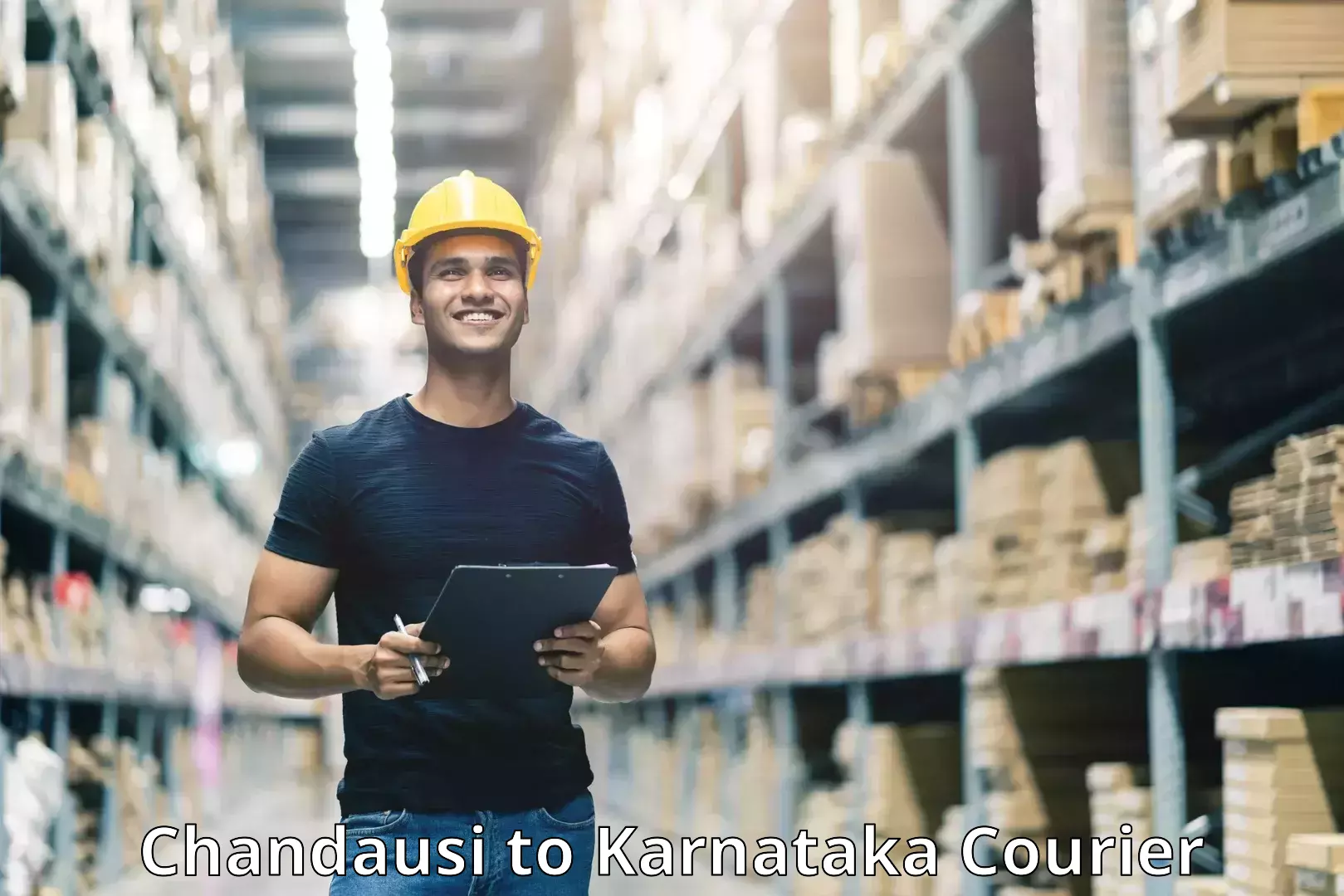 Nationwide shipping capabilities Chandausi to Karnataka