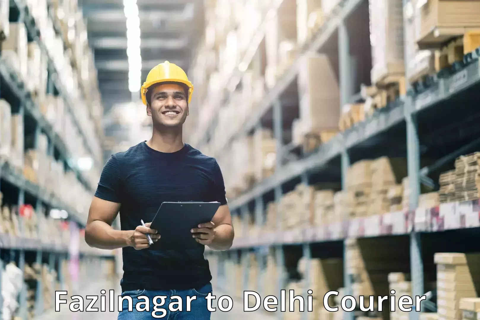 Courier app Fazilnagar to East Delhi