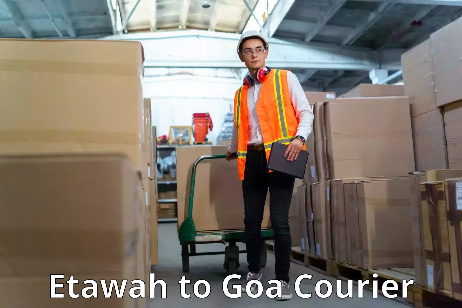 Door-to-door shipment Etawah to IIT Goa
