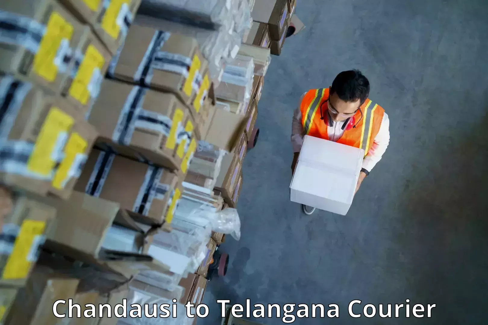 Quick parcel dispatch in Chandausi to Dharmapuri Jagtial