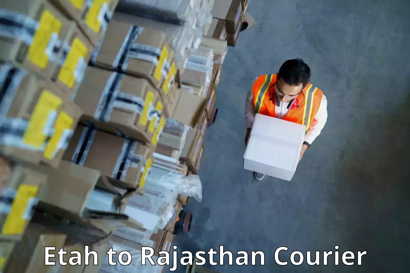 Premium courier solutions Etah to Malpura