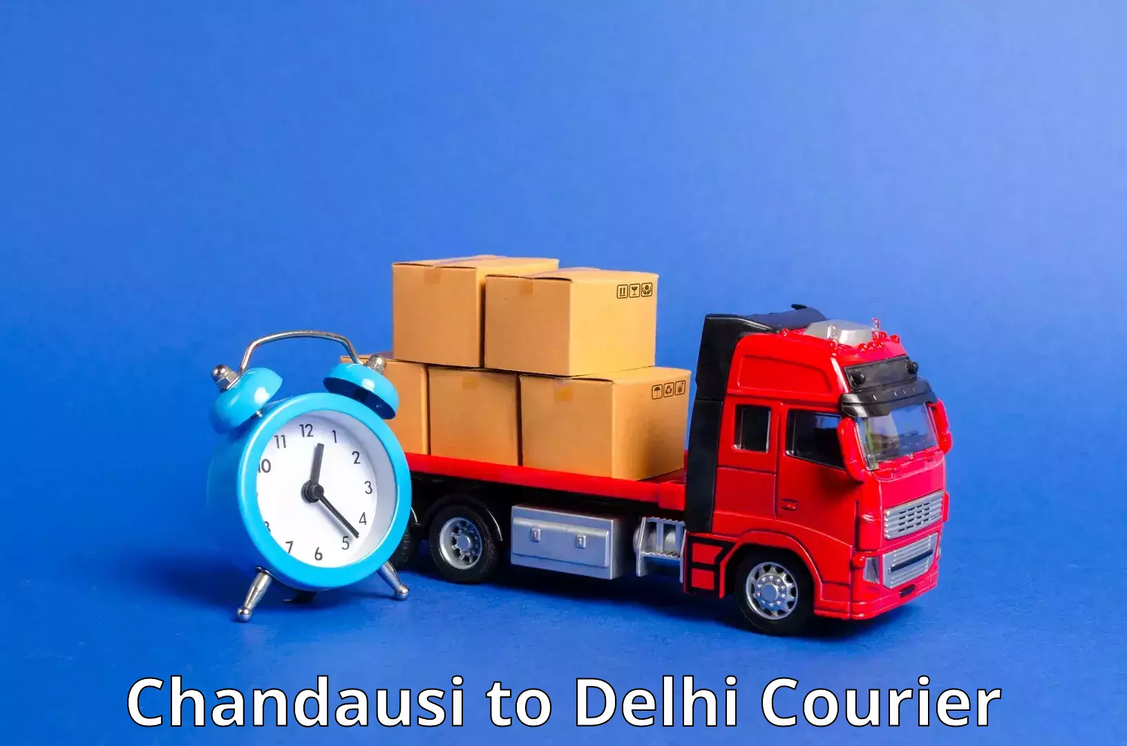 International courier rates Chandausi to Sansad Marg