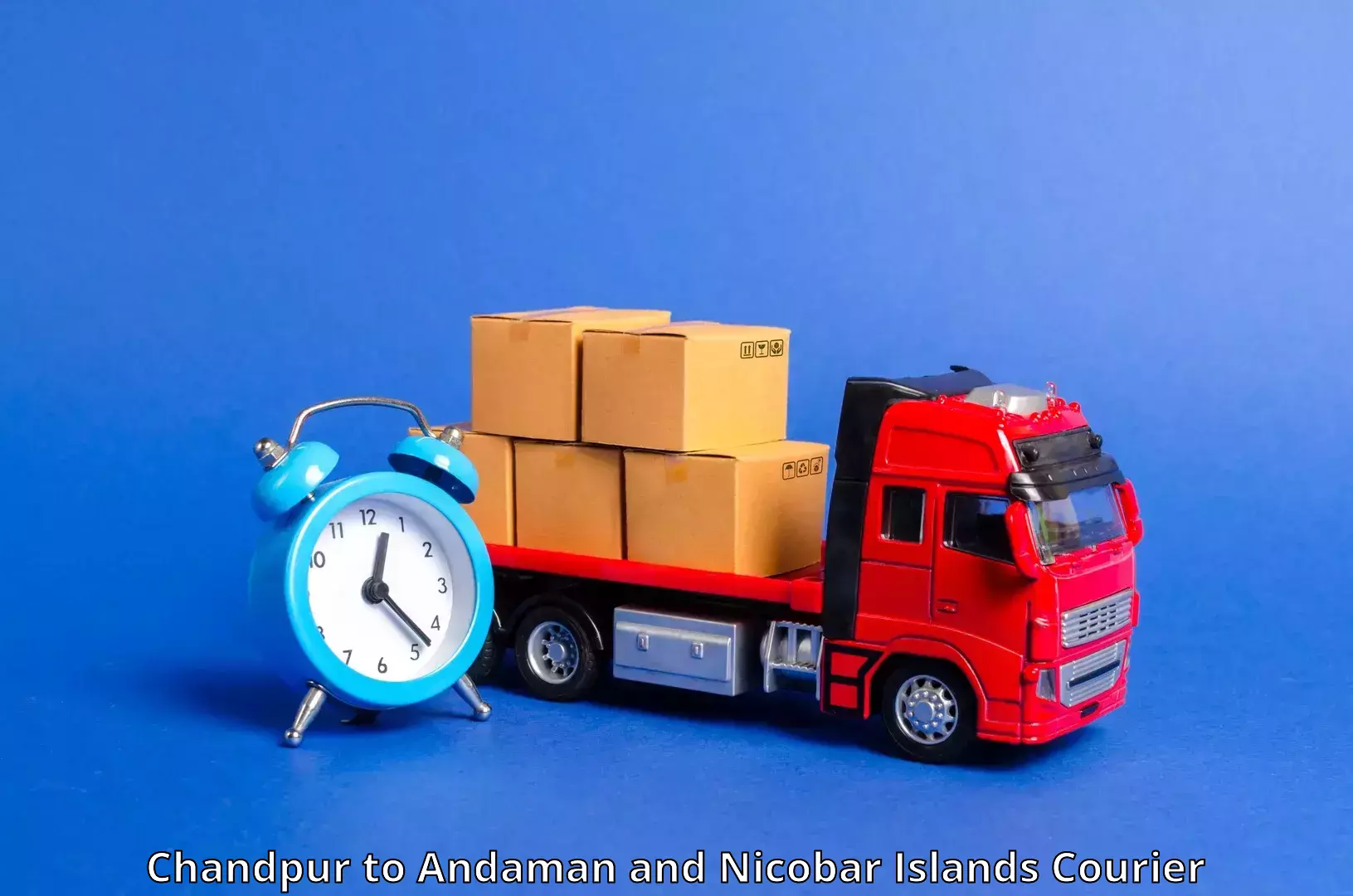 Courier dispatch services Chandpur to North And Middle Andaman