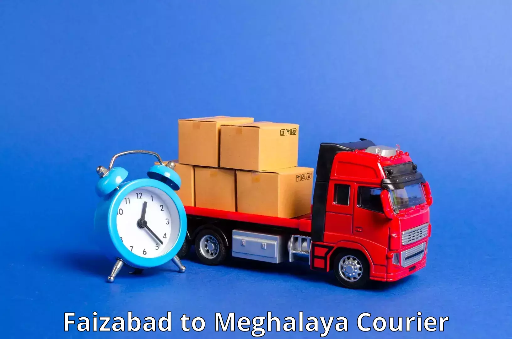 State-of-the-art courier technology Faizabad to Shillong
