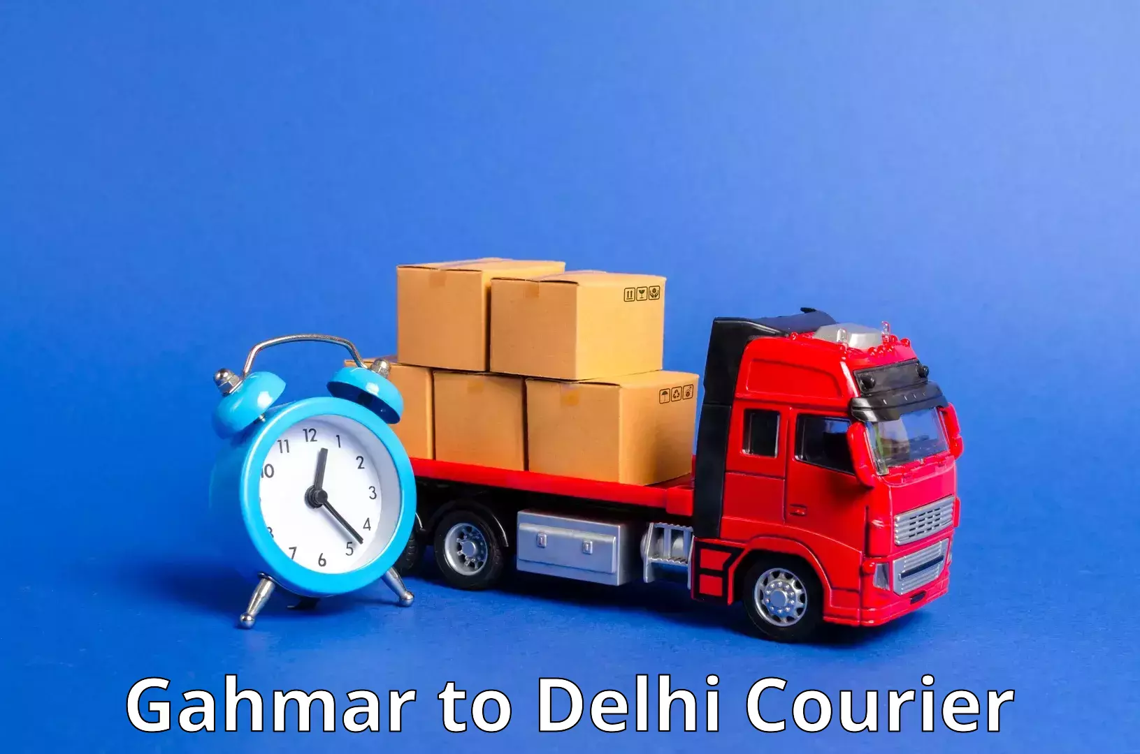Premium courier services Gahmar to Delhi