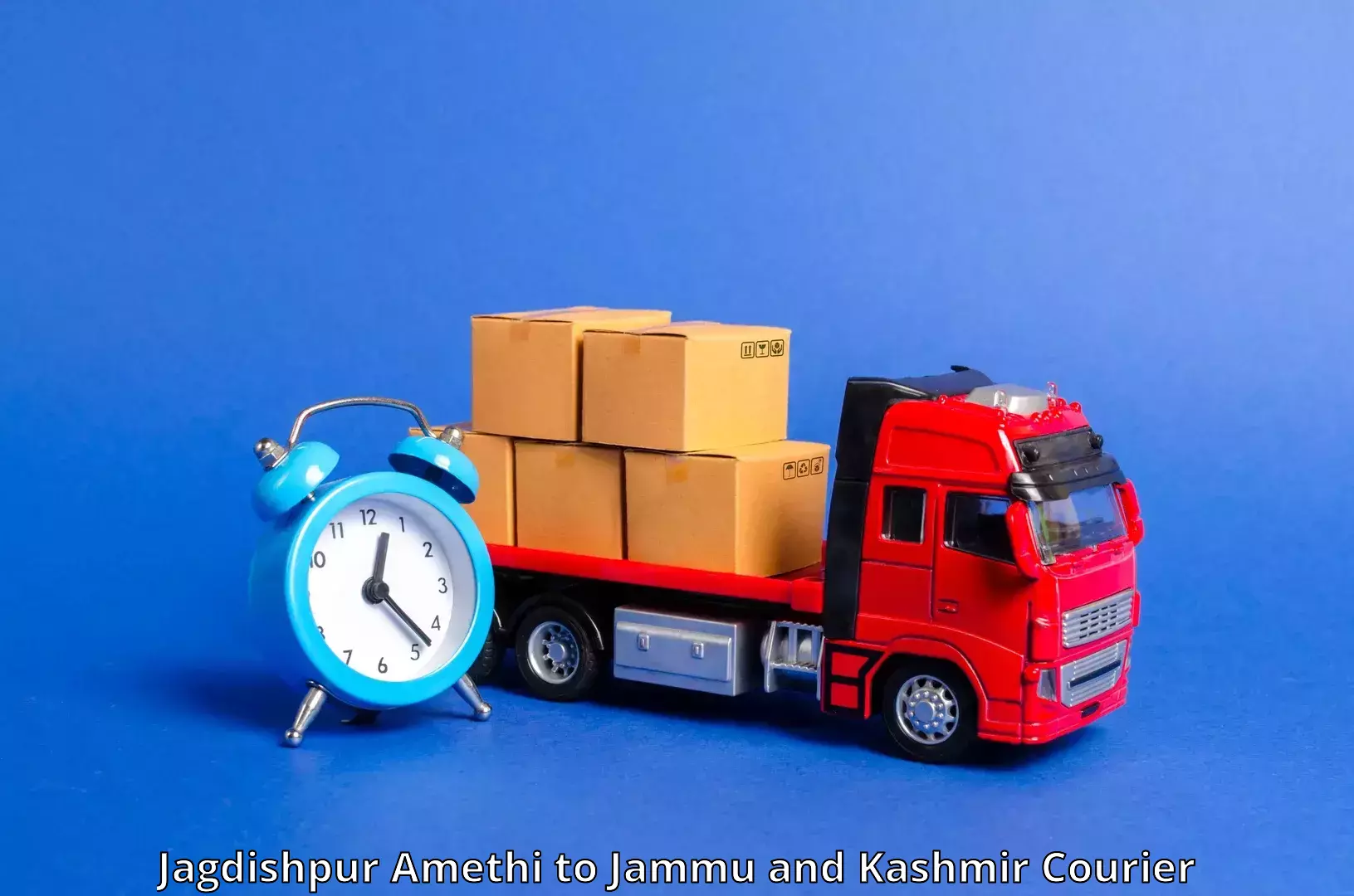 Express package handling Jagdishpur Amethi to Jammu and Kashmir