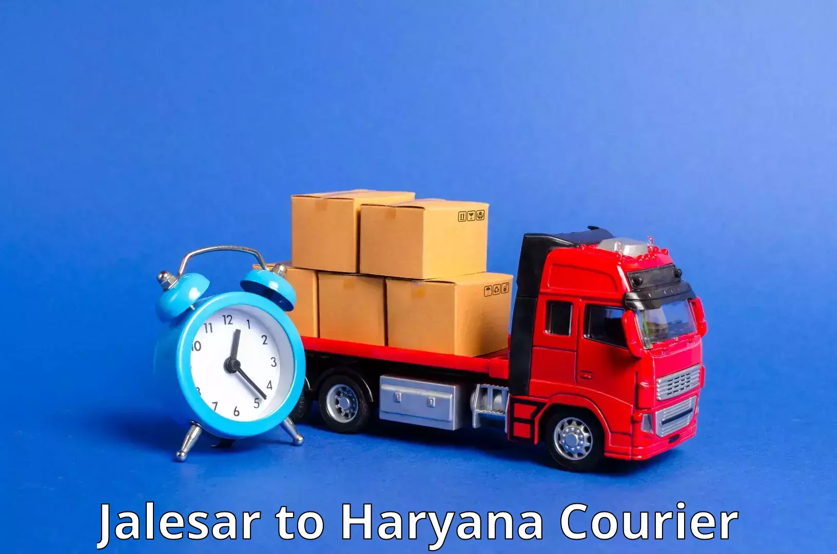 Regular parcel service Jalesar to Mahendragarh