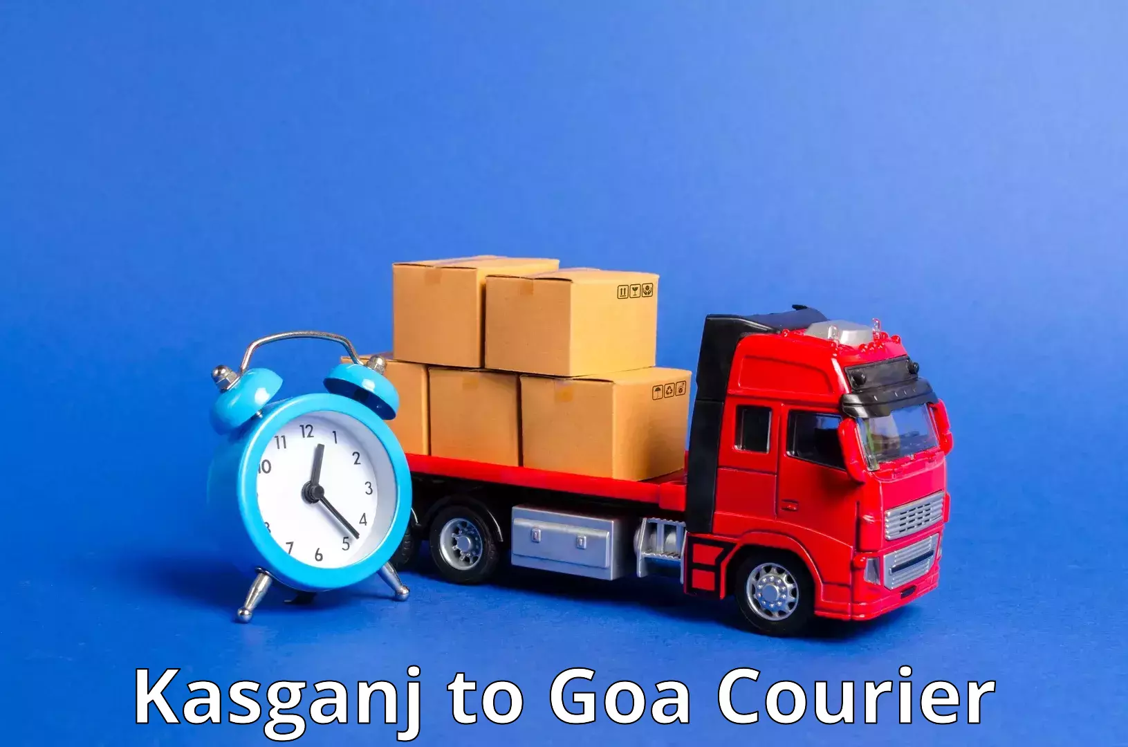 Reliable courier service Kasganj to Bicholim