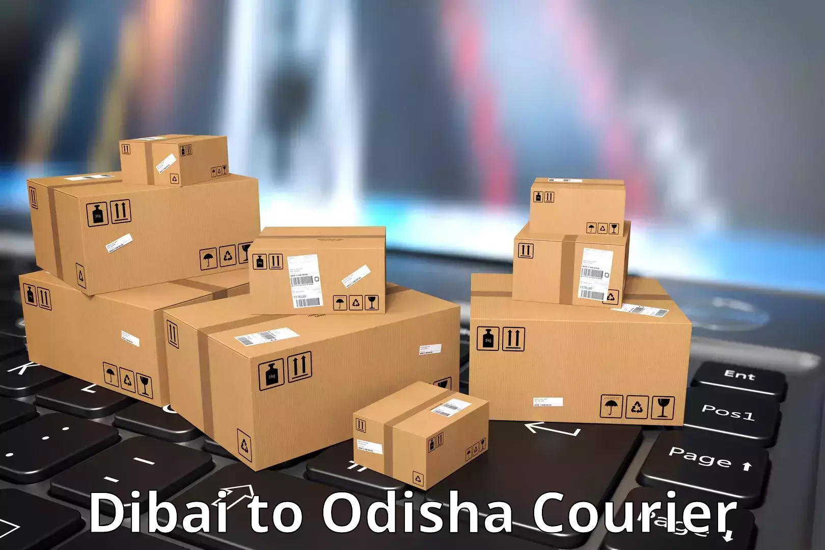 Online package tracking Dibai to Odisha
