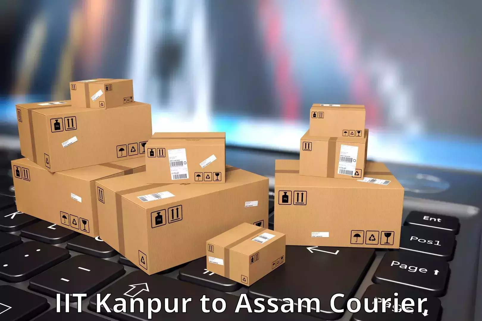 Express courier facilities IIT Kanpur to Assam