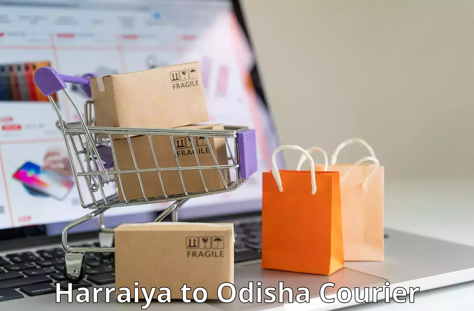 Personal parcel delivery Harraiya to Daspalla