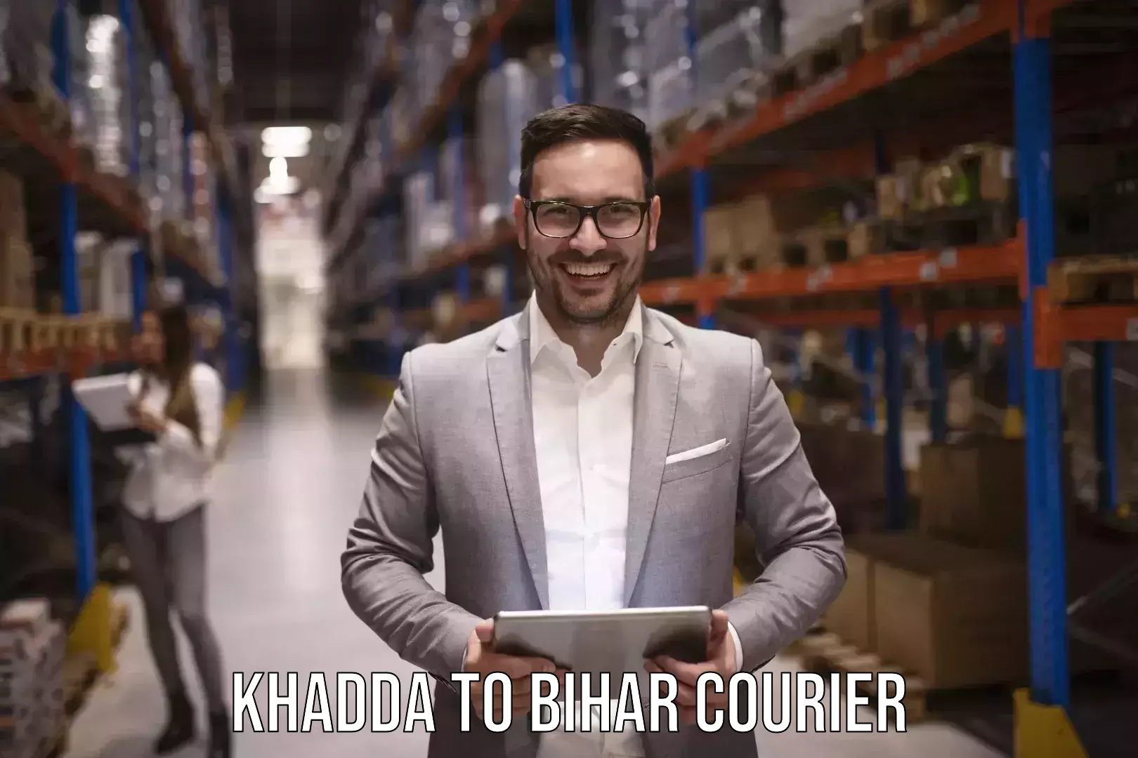 Short distance baggage courier Khadda to Bhorey