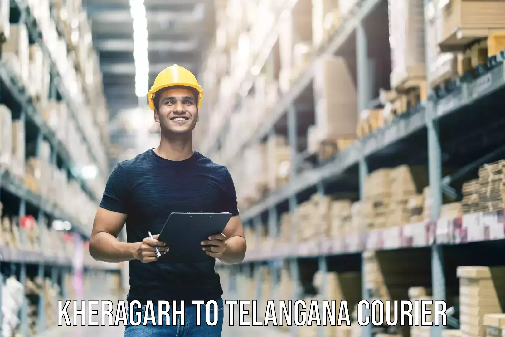 Luggage shipping estimate Kheragarh to Telangana