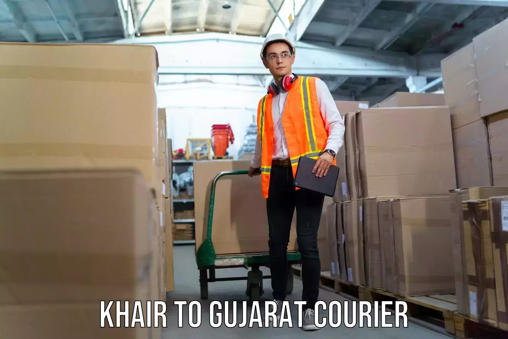 Luggage shipping specialists Khair to Gujarat