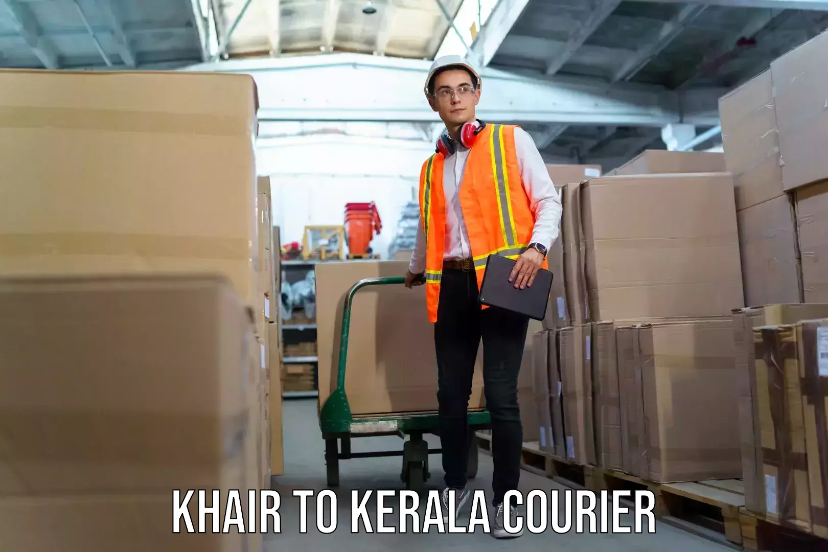 Luggage delivery rates in Khair to Kerala