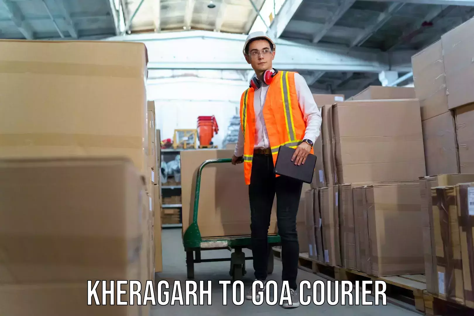 Streamlined baggage courier Kheragarh to South Goa