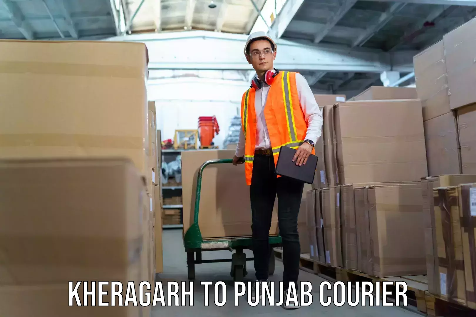 Baggage transport cost Kheragarh to Punjab