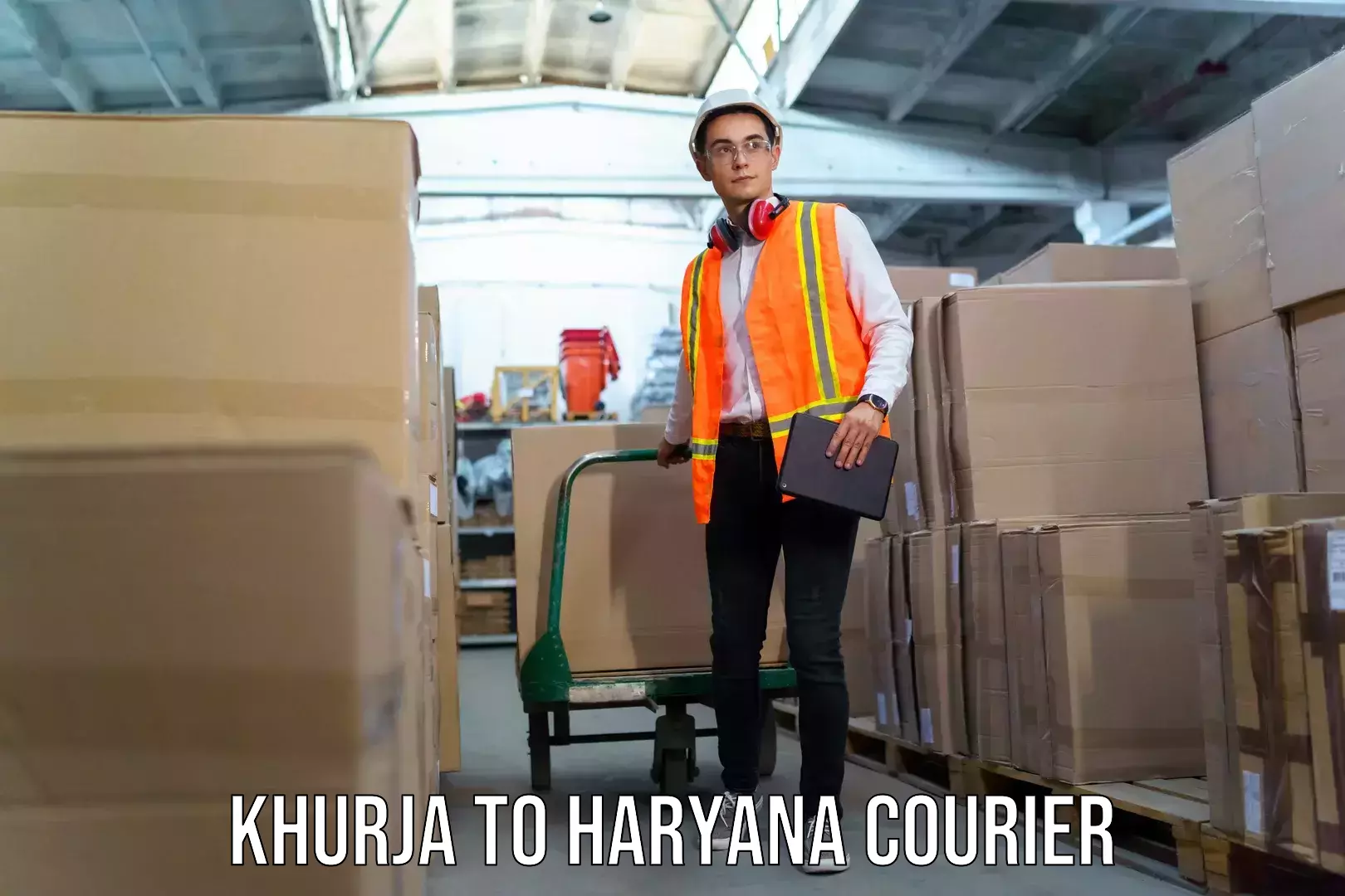 Luggage delivery providers Khurja to Haryana