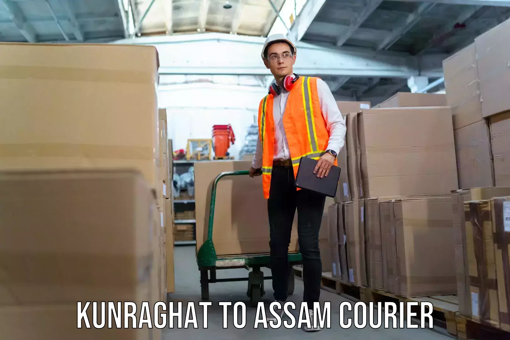 High-quality baggage shipment Kunraghat to Jamugurihat