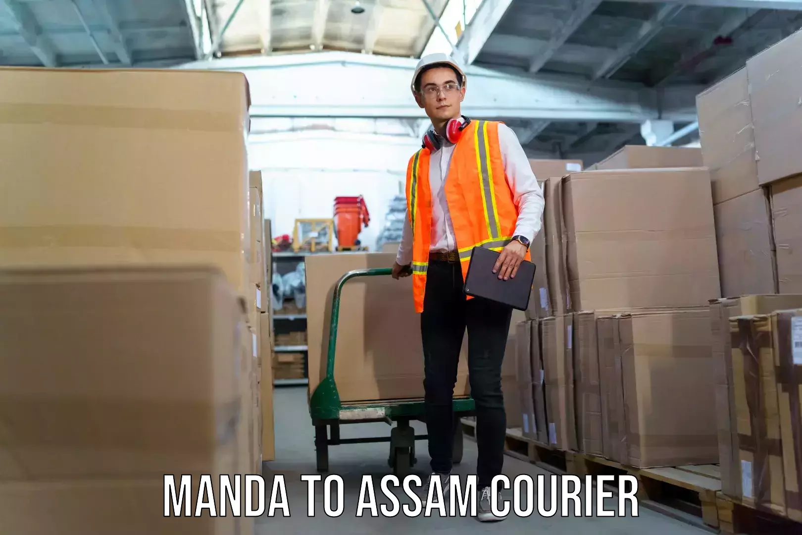 Luggage shipping rates calculator Manda to Assam