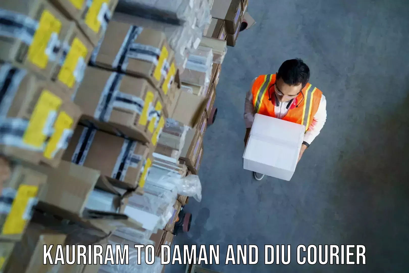 Automated luggage transport Kauriram to Daman and Diu