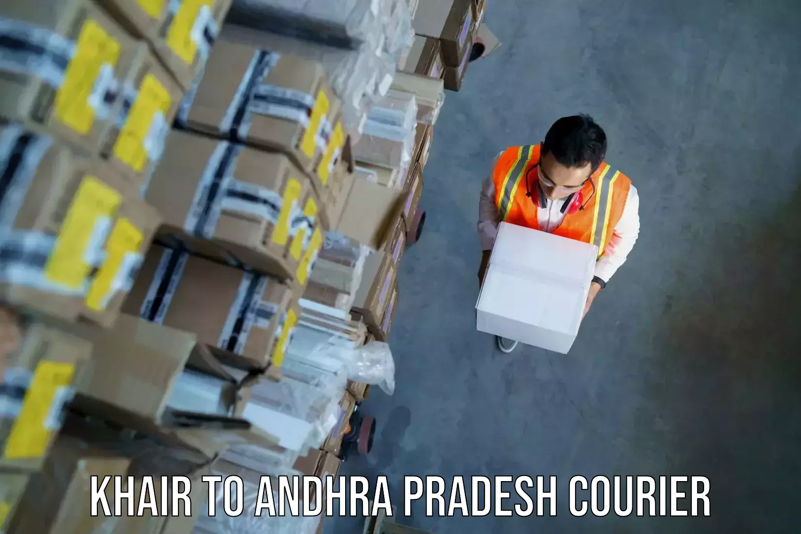 Luggage shipping specialists Khair to Andhra Pradesh