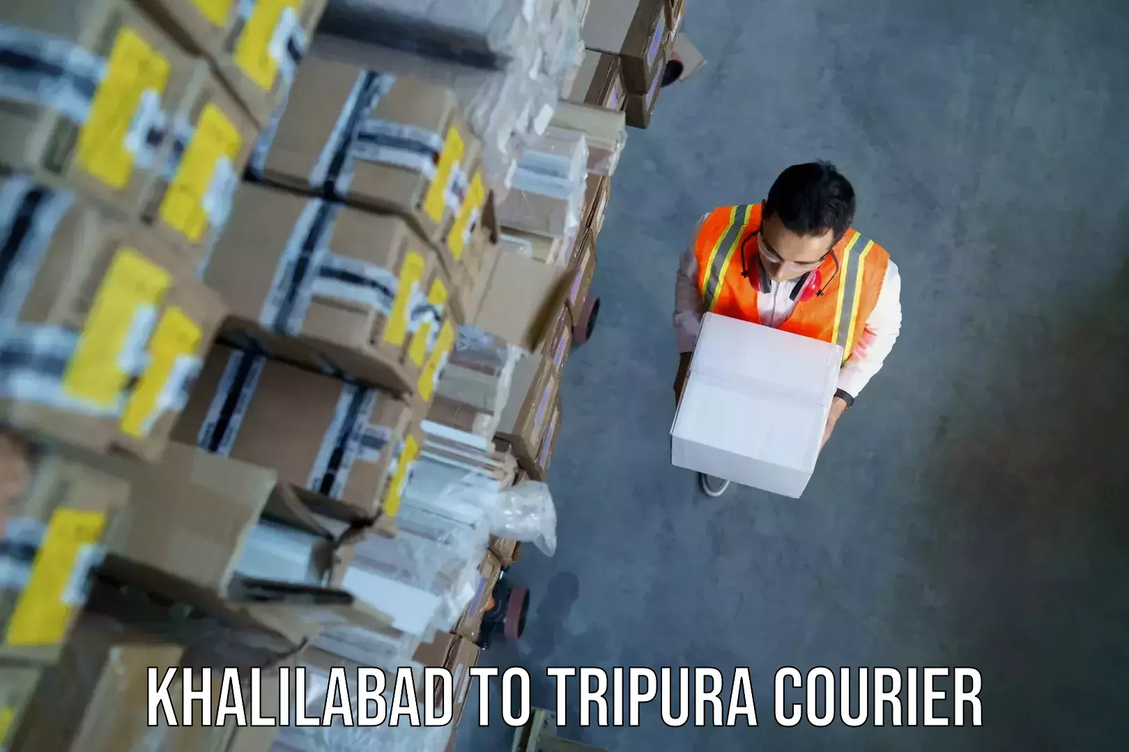 Baggage shipping logistics Khalilabad to Agartala