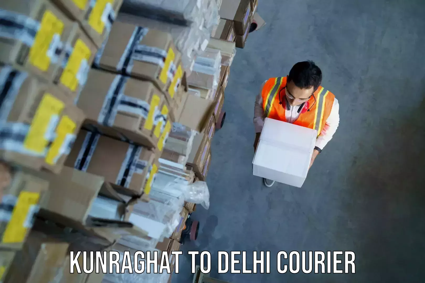 Luggage shipping options Kunraghat to Burari