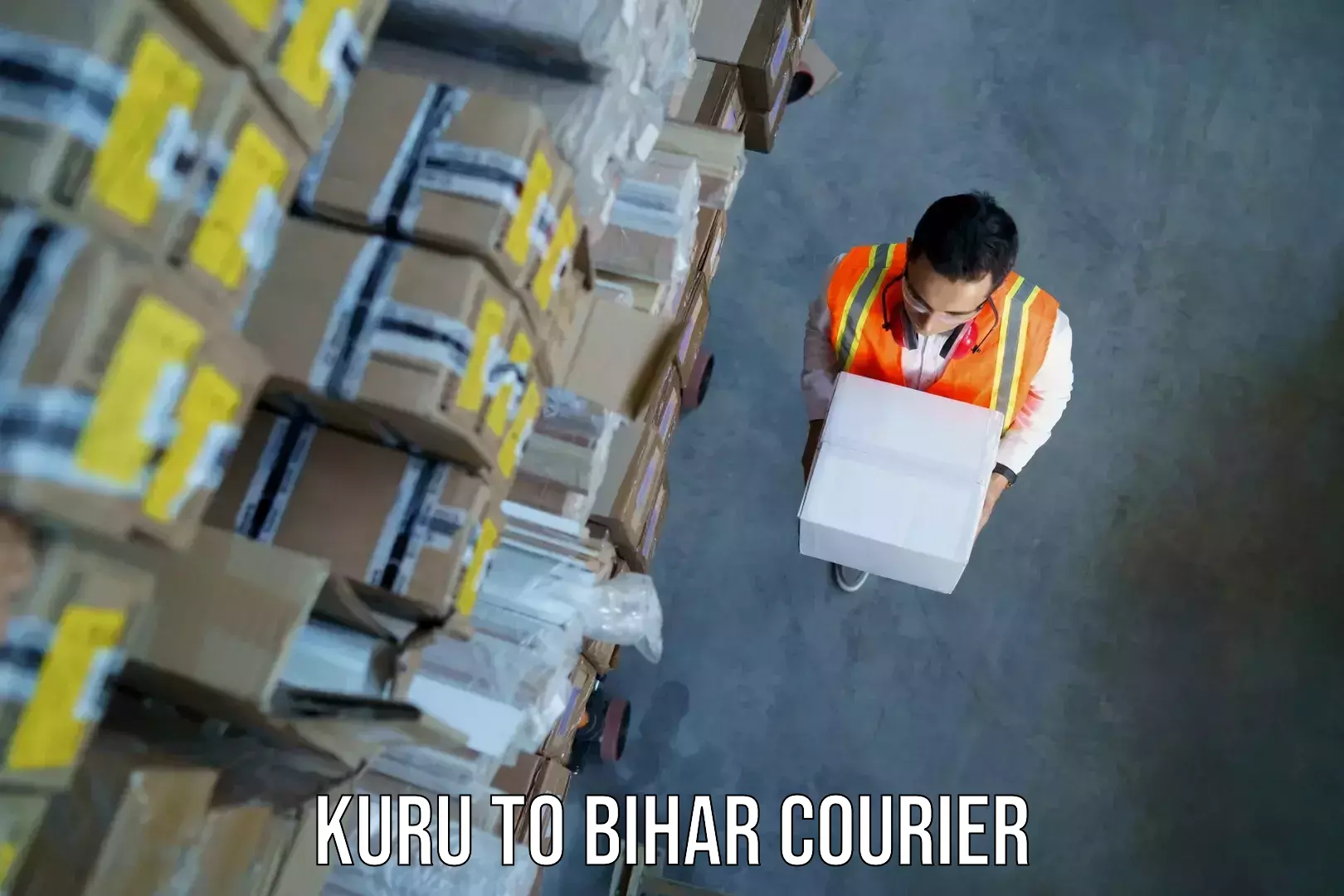 Quick luggage shipment Kuru to Bihar