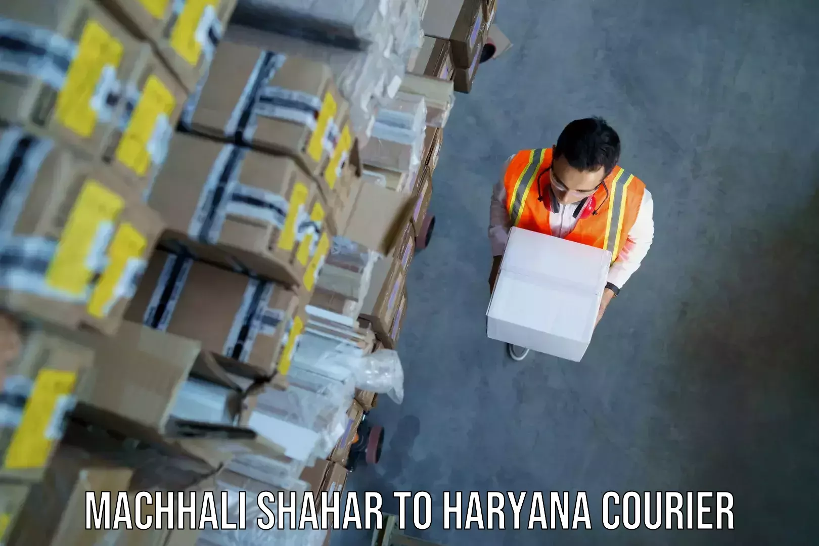 Scheduled baggage courier in Machhali Shahar to NCR Haryana