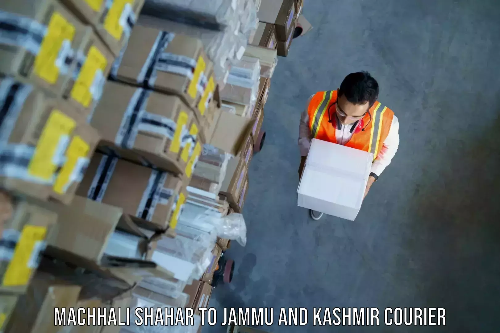 Door to hotel baggage transport Machhali Shahar to IIT Jammu