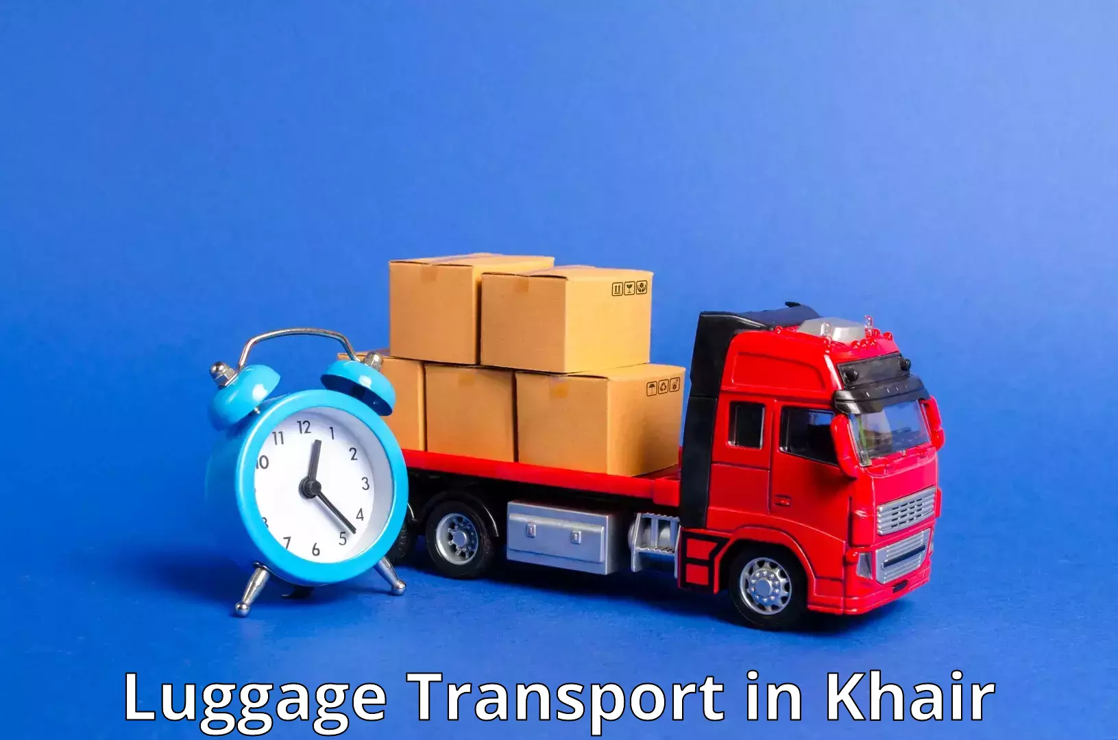 Trackable baggage shipping in Khair