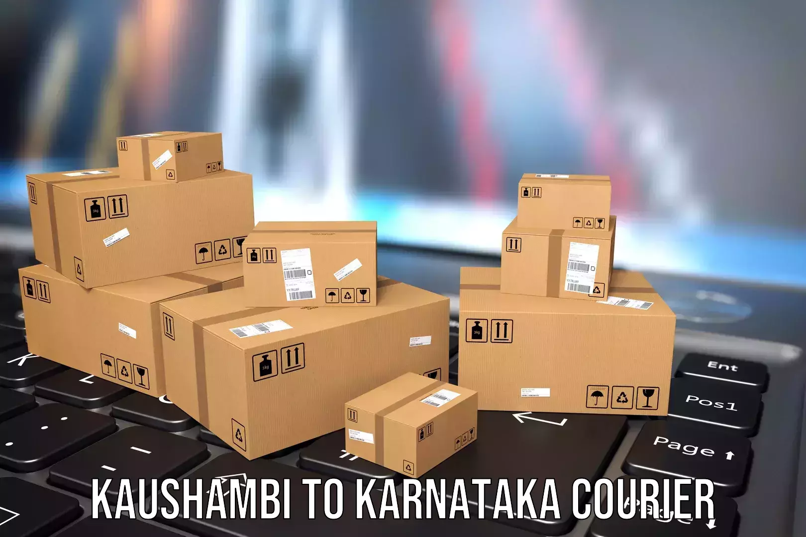 Luggage shipping rates calculator Kaushambi to Panja Dakshin Kannad