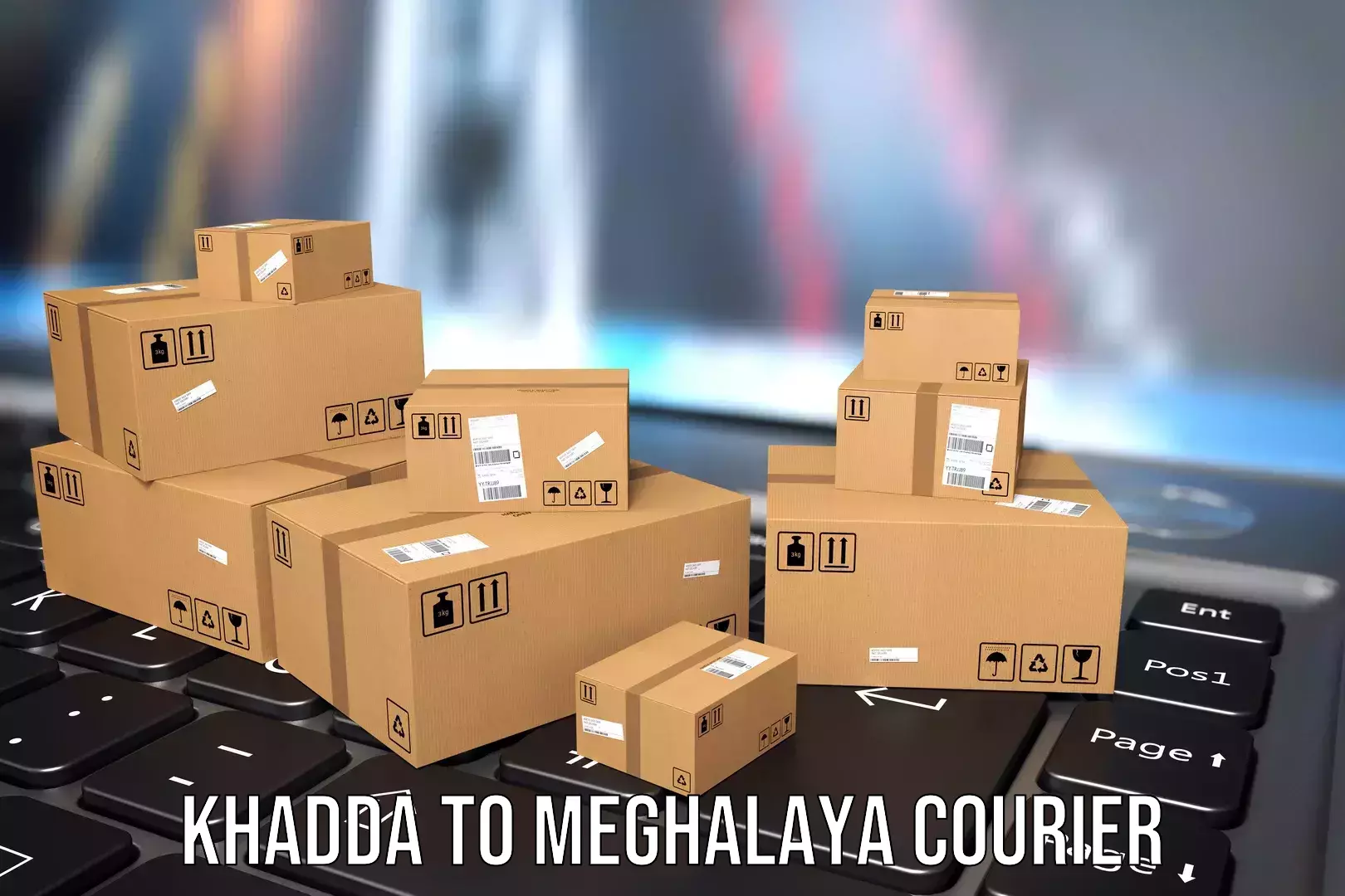 Comprehensive baggage courier Khadda to Shillong