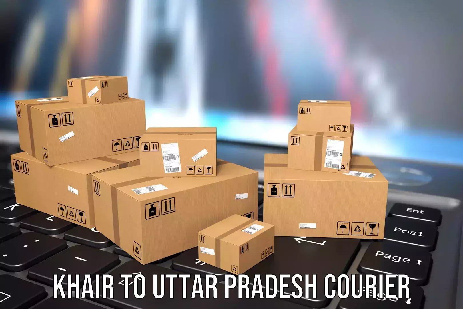 Luggage courier planning Khair to IIIT Lucknow