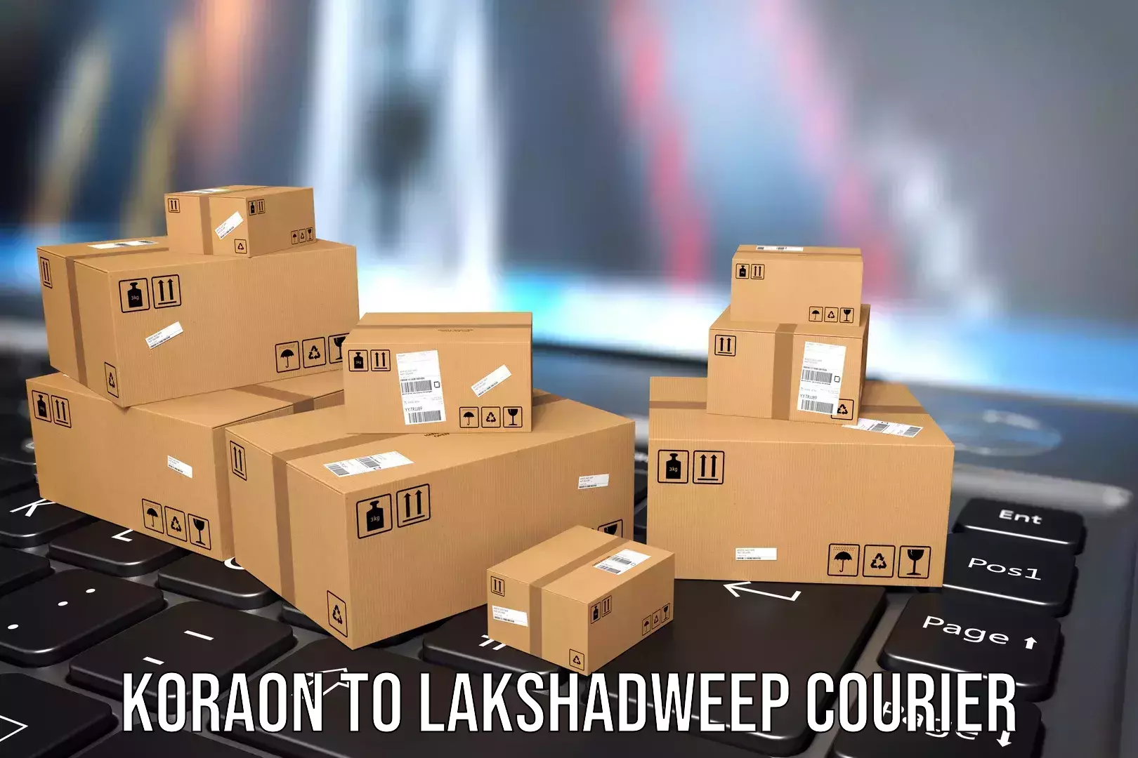 Luggage transport company Koraon to Lakshadweep
