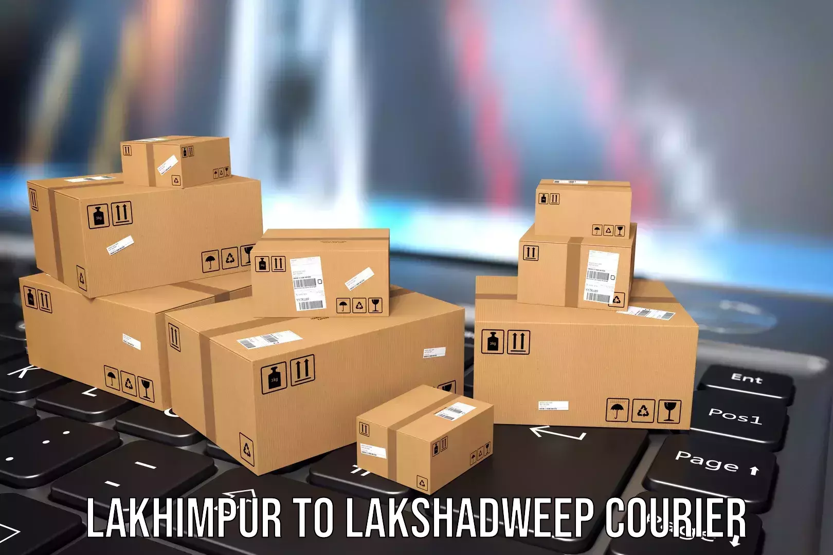 Airport luggage delivery Lakhimpur to Lakshadweep