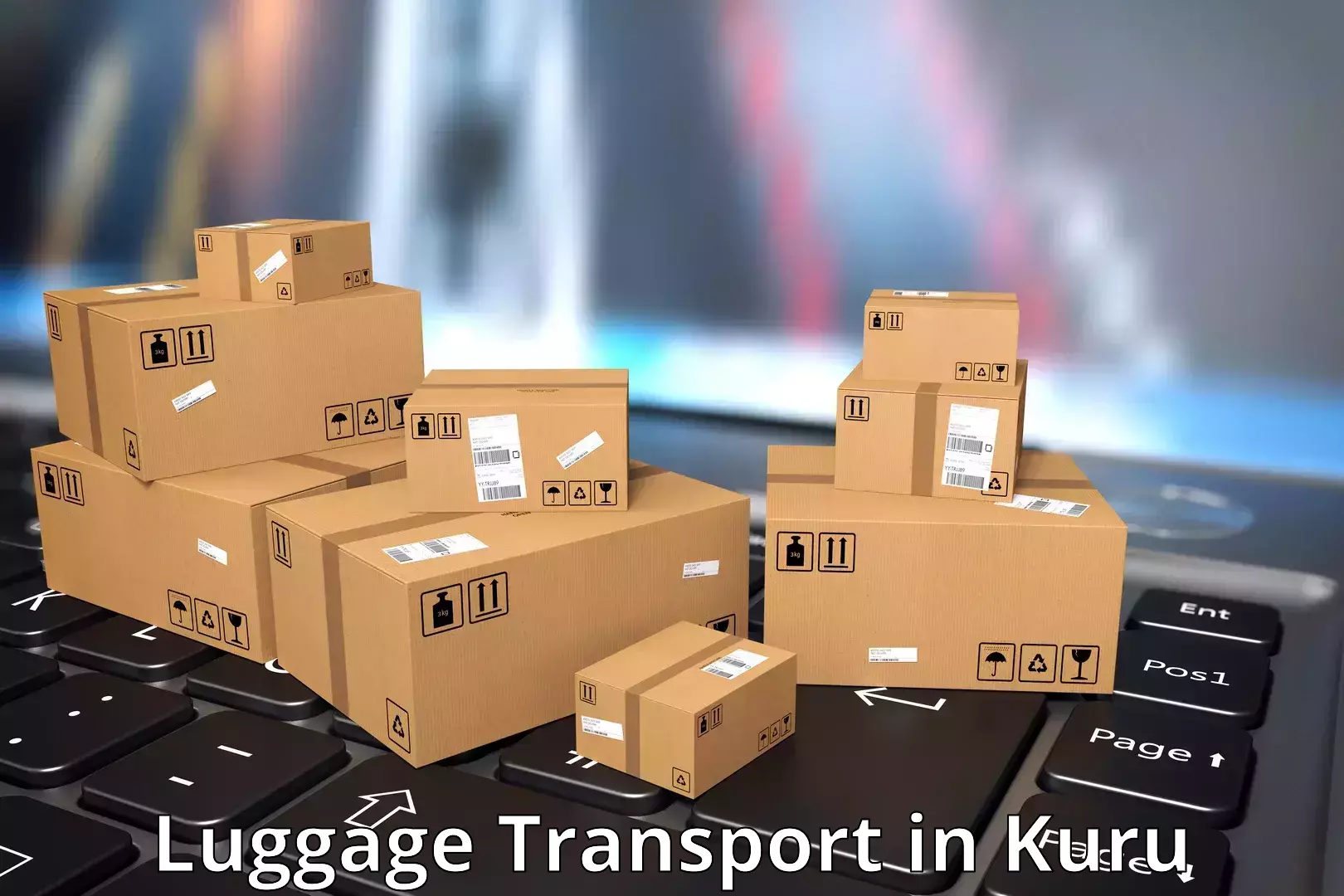 Luggage transport schedule in Kuru