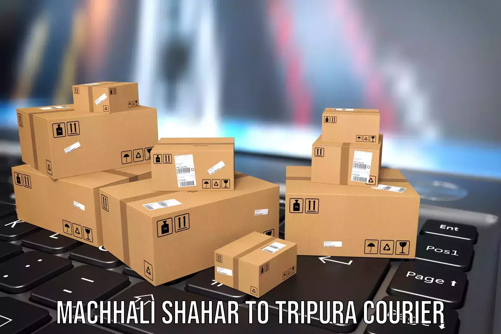 Baggage courier pricing Machhali Shahar to South Tripura