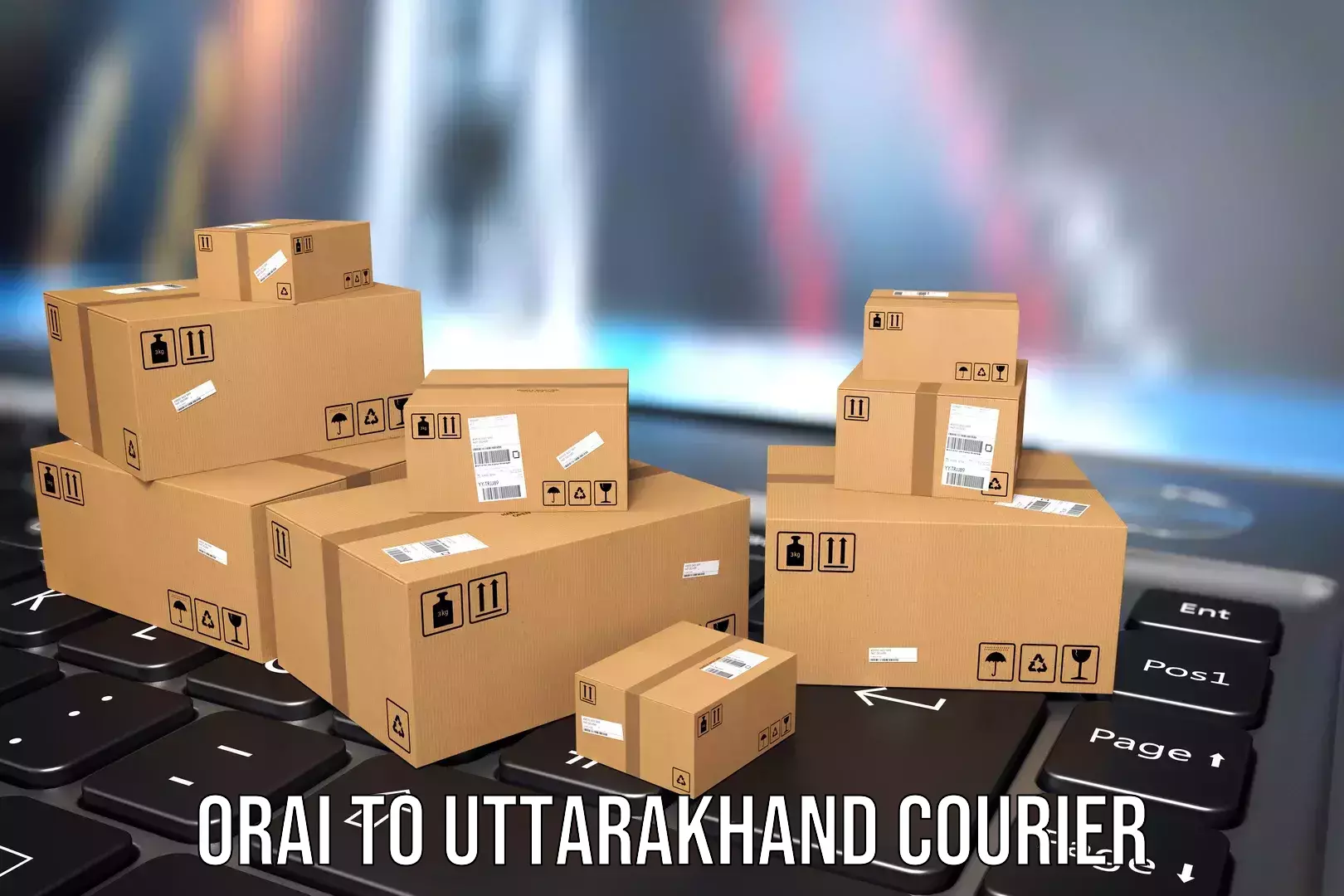 Luggage transport pricing Orai to Uttarakhand