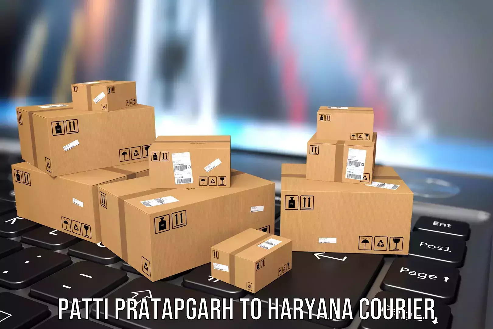 Short distance baggage courier Patti Pratapgarh to IIIT Sonepat