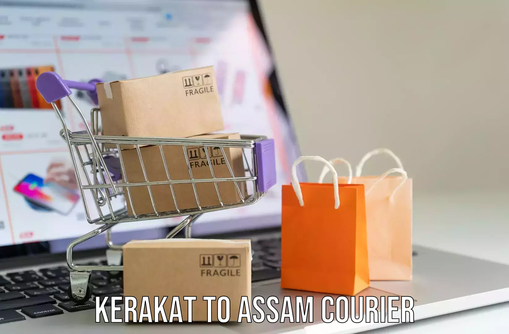 Baggage courier guide Kerakat to Dhubri