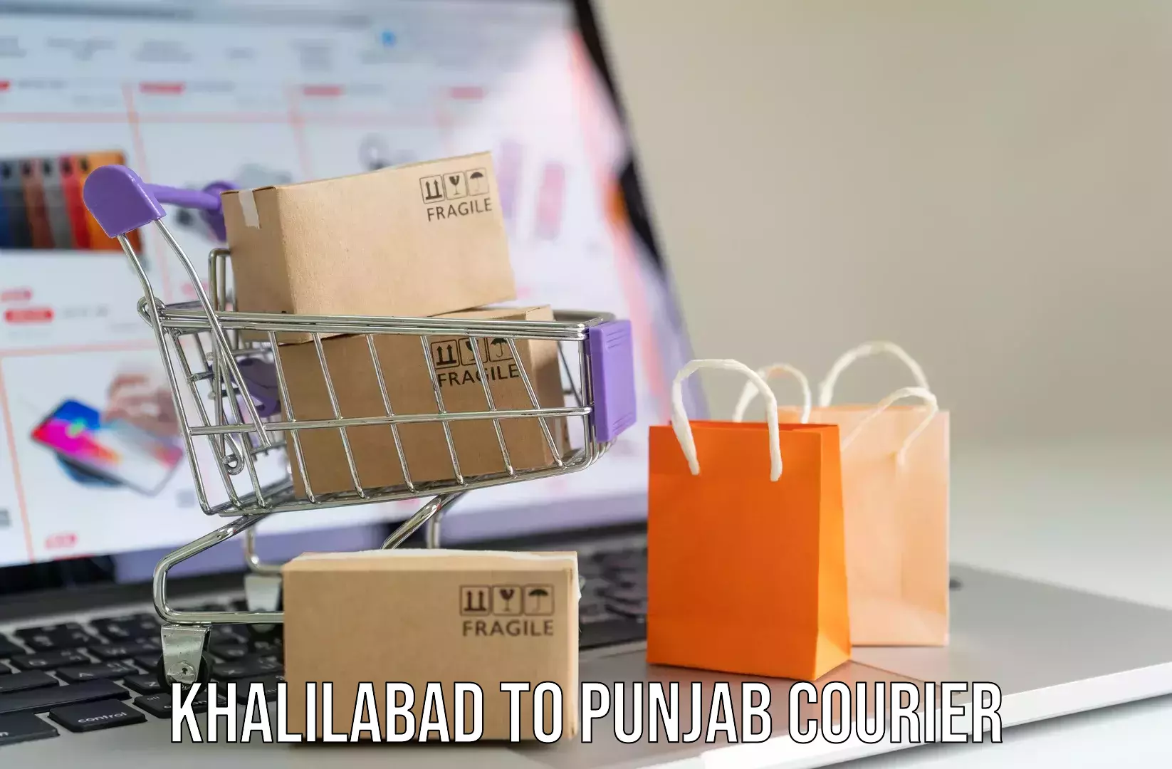 Baggage courier FAQs Khalilabad to Dinanagar