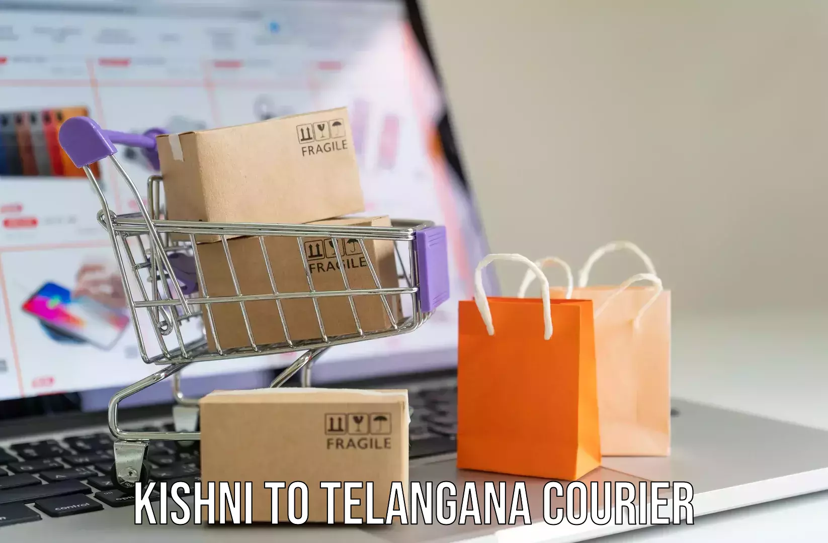 Reliable baggage delivery Kishni to Mancherial