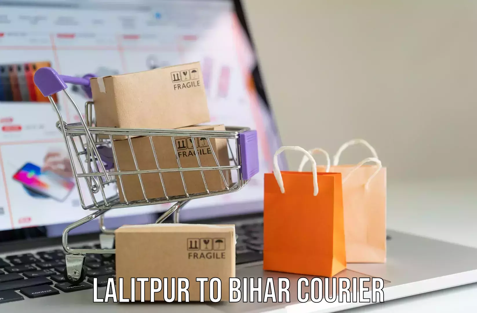 Luggage shipping planner Lalitpur to Bihar