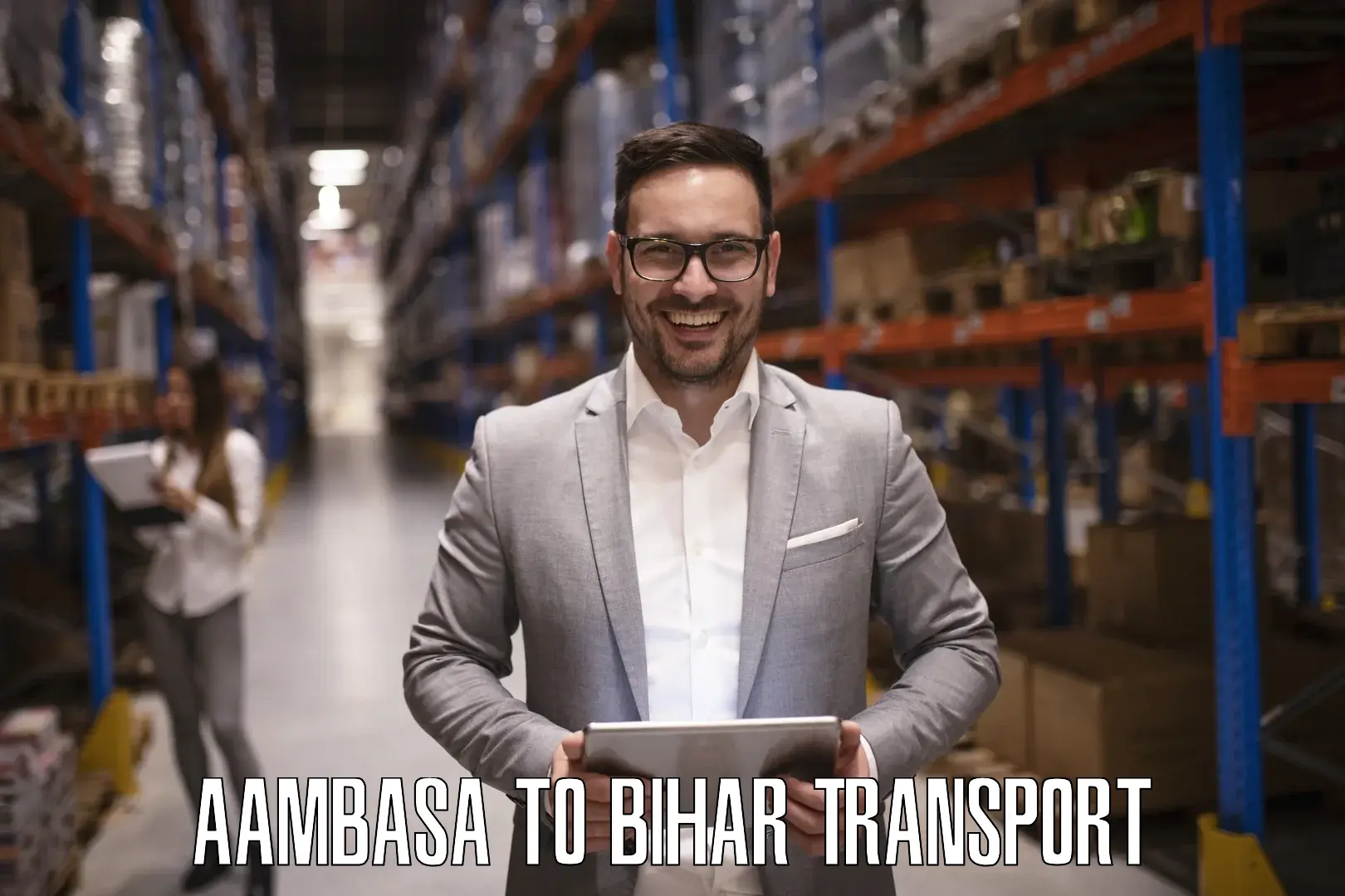 Air cargo transport services Aambasa to Biraul