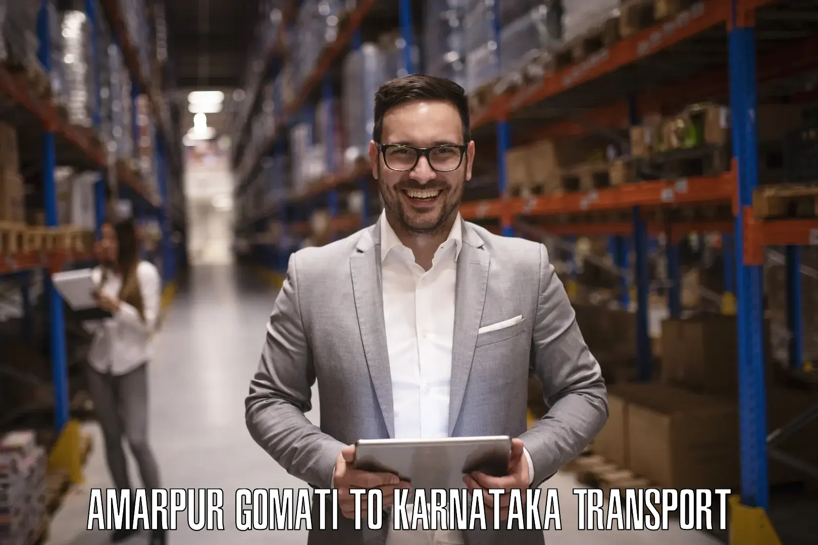 Truck transport companies in India Amarpur Gomati to Karnataka